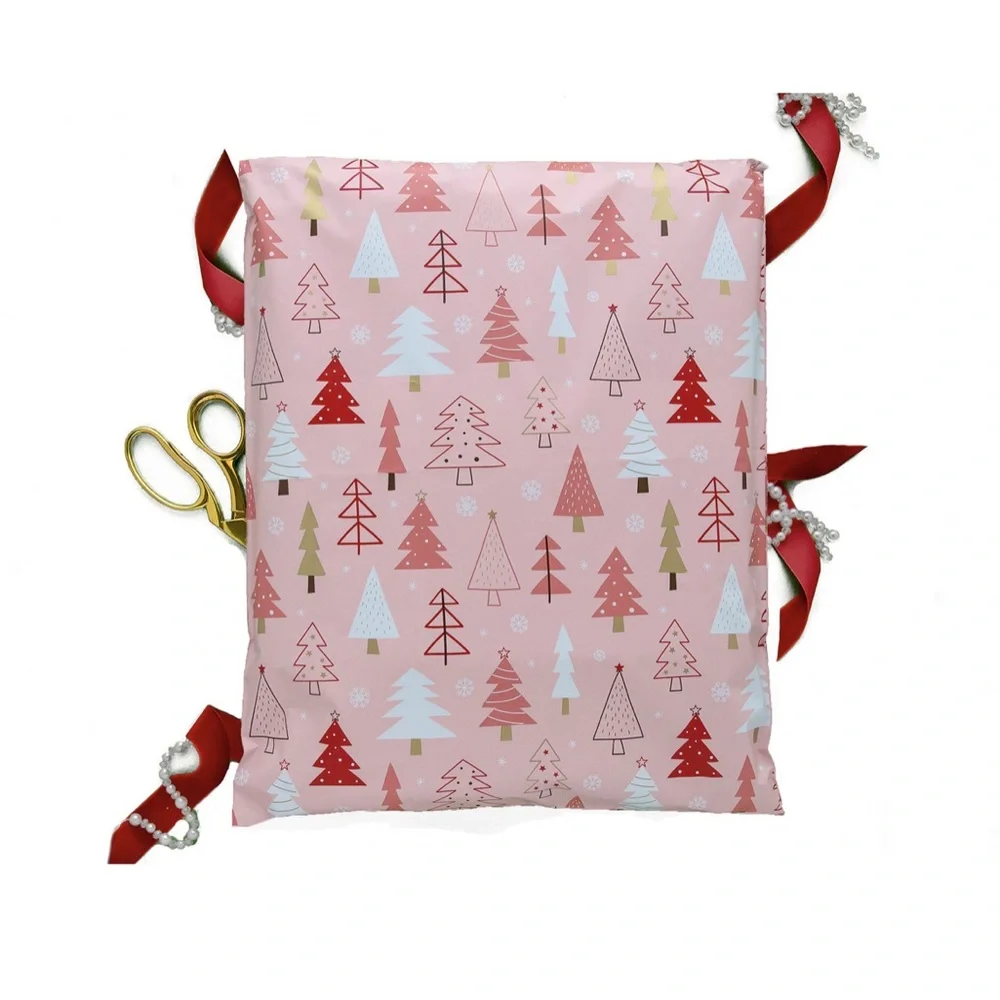 25 14 x 17 Christmas Tree Poly Mailers